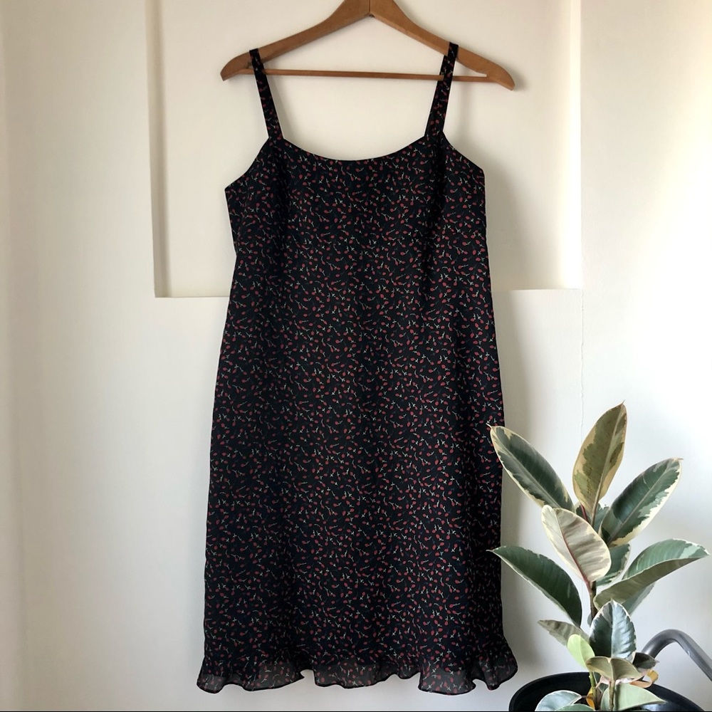 Vintage Floral Print Cottagecore Dress